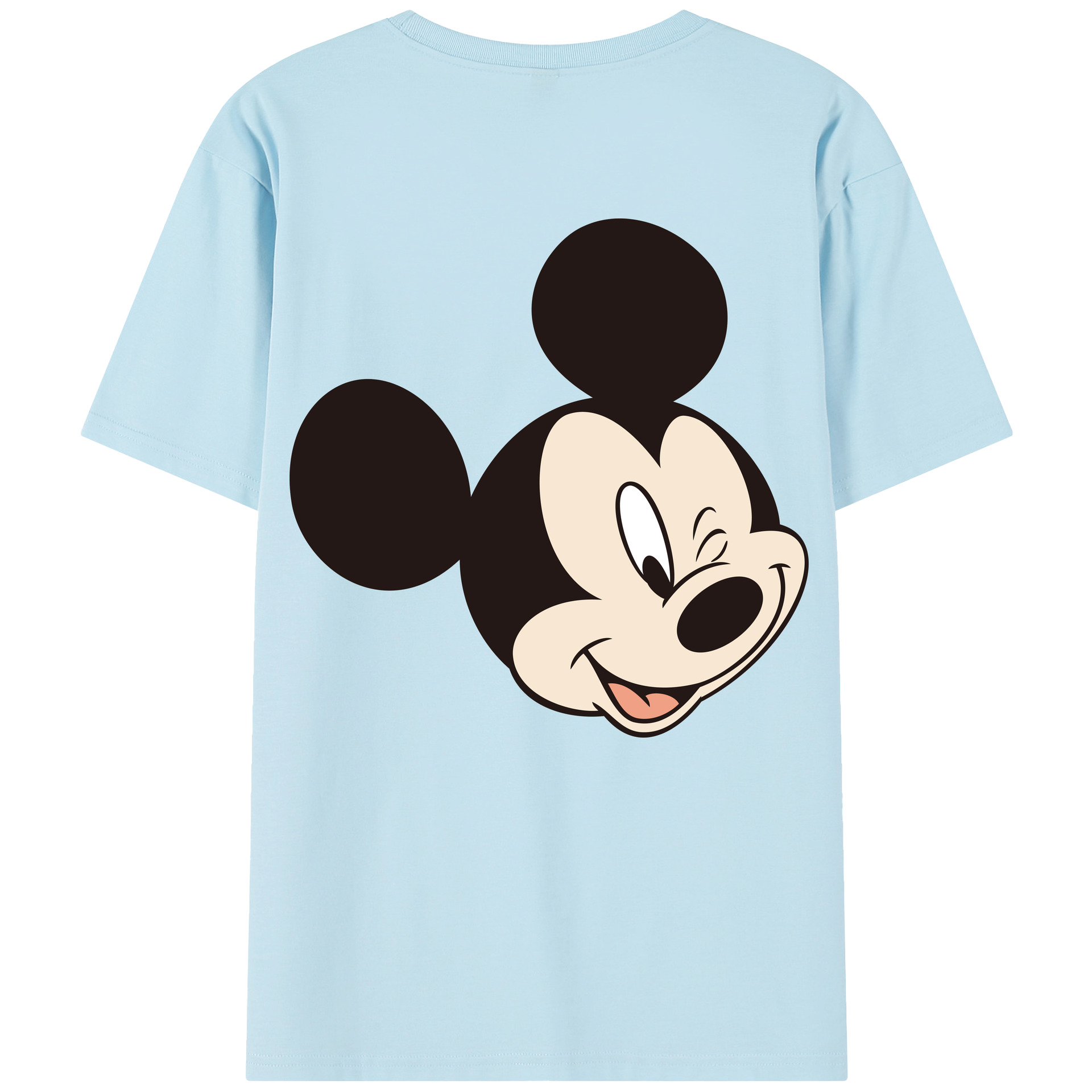 （画像用） ミッキーマウス Mickey Mouse 綿100％半袖Tシャツ（背面プリント）